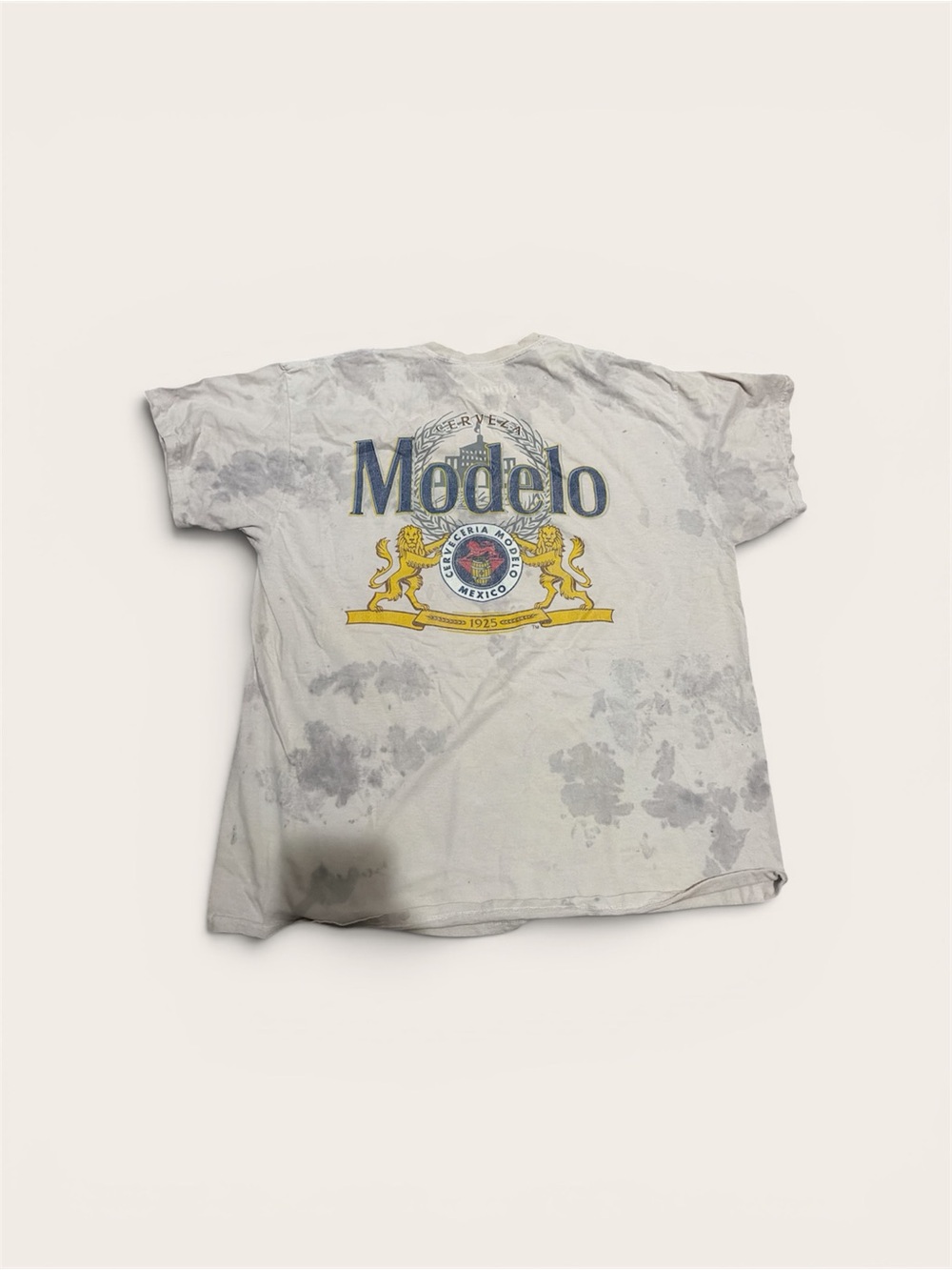 ModelCo White Kids Graphic Tee with Blue and Yellow Crest